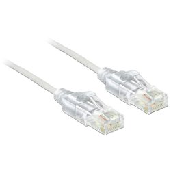 DeLOCK 0.5m Cat.6, UTP câble de réseau Blanc 0,5 m Cat6 U/UTP (UTP)