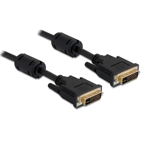 DeLOCK 5m DVI-I DVI cable Black