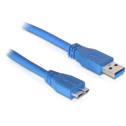 DeLOCK 83502 câble USB USB 3.2 Gen 1 (3.1 Gen 1) 5 m USB A Micro-USB B Bleu