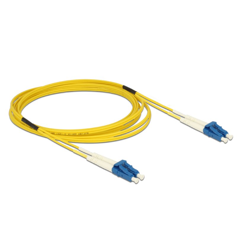 DeLOCK 3m LC-LC InfiniBand/fibre optic cable Yellow