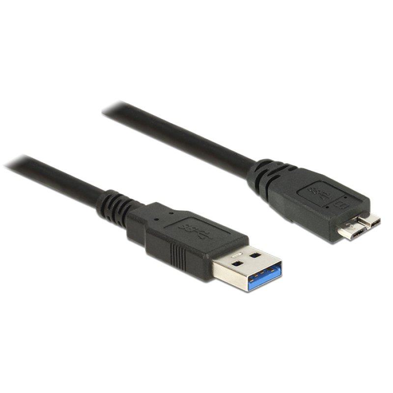 Delock USB 5 Gbps Kabel Typ-A Stecker zu Typ Micro-B Stecker 1 m schwarz