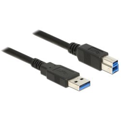 DeLOCK 85066 câble USB USB 3.2 Gen 1 (3.1 Gen 1) 1 m USB A USB B Noir