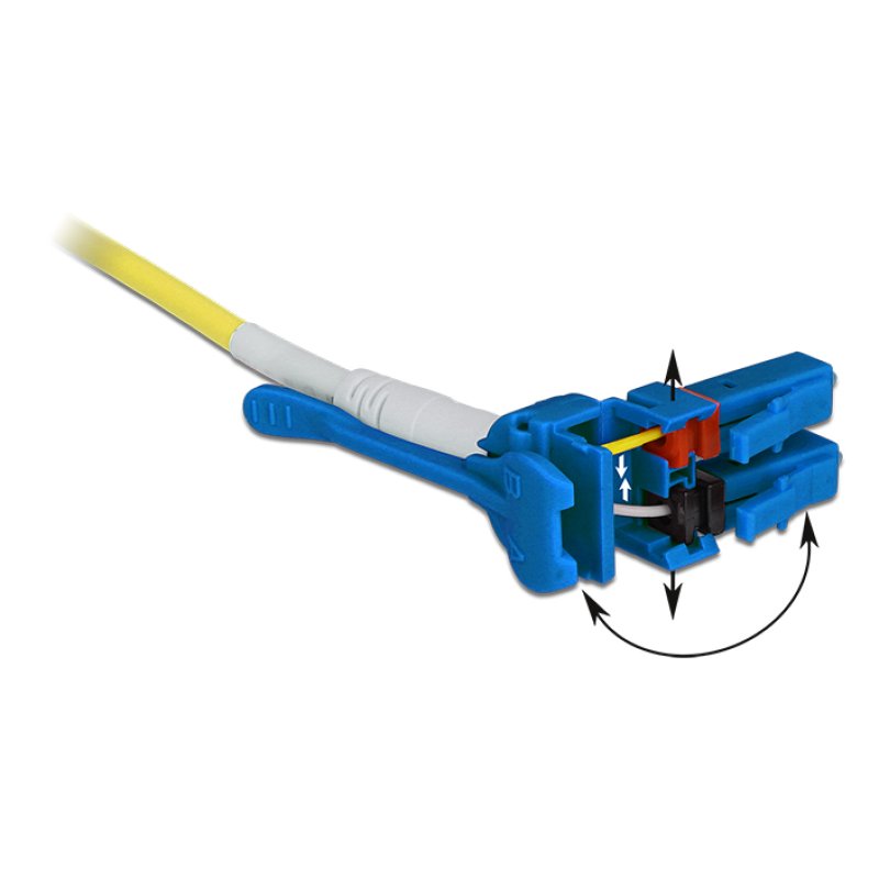 Delock Kabel Lichtwellenleiter LC LC Singlemode OS2 Uniboot 2 m