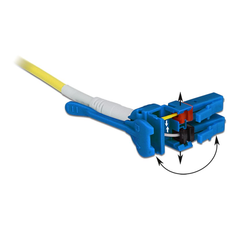 Delock Kabel Lichtwellenleiter LC LC Singlemode OS2 Uniboot 5 m