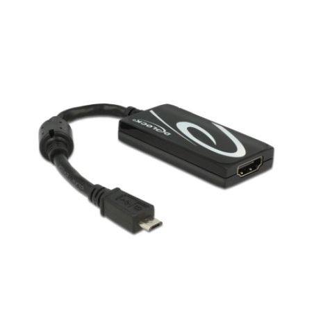 DeLOCK 4043619656431 USB graphics adapter 3840 x 2160 pixels Black