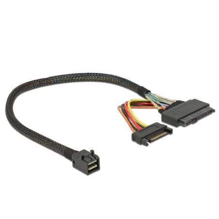 DeLOCK 84823 câble Serial Attached SCSI (SAS) 0,3 m Noir