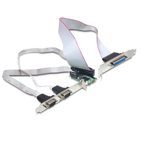 Delock Mini PCIe I/O PCIe full size 2 x Seriell RS-232, 1 x Parallel