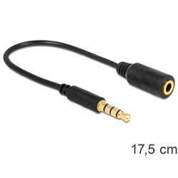 Delock Kabel Klinke 3,5 mm 4 Pin Stecker Klinke 3,5 mm 4 Pin Buchse (ändert die Pinbelegung)