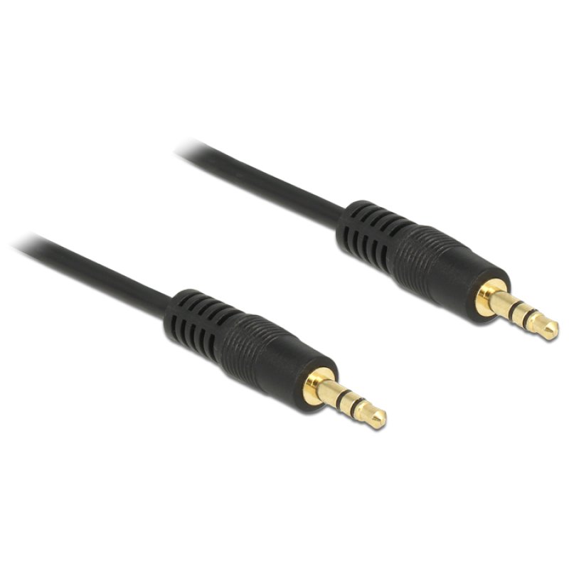 DeLOCK 3m 3.5mm M/M audio cable Black