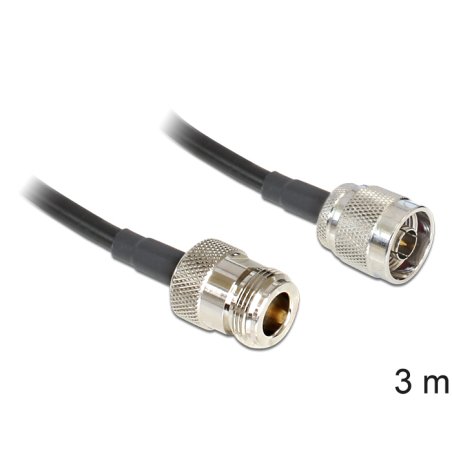 Delock Antennenkabel N Stecker N Buchse LMR195 3 m