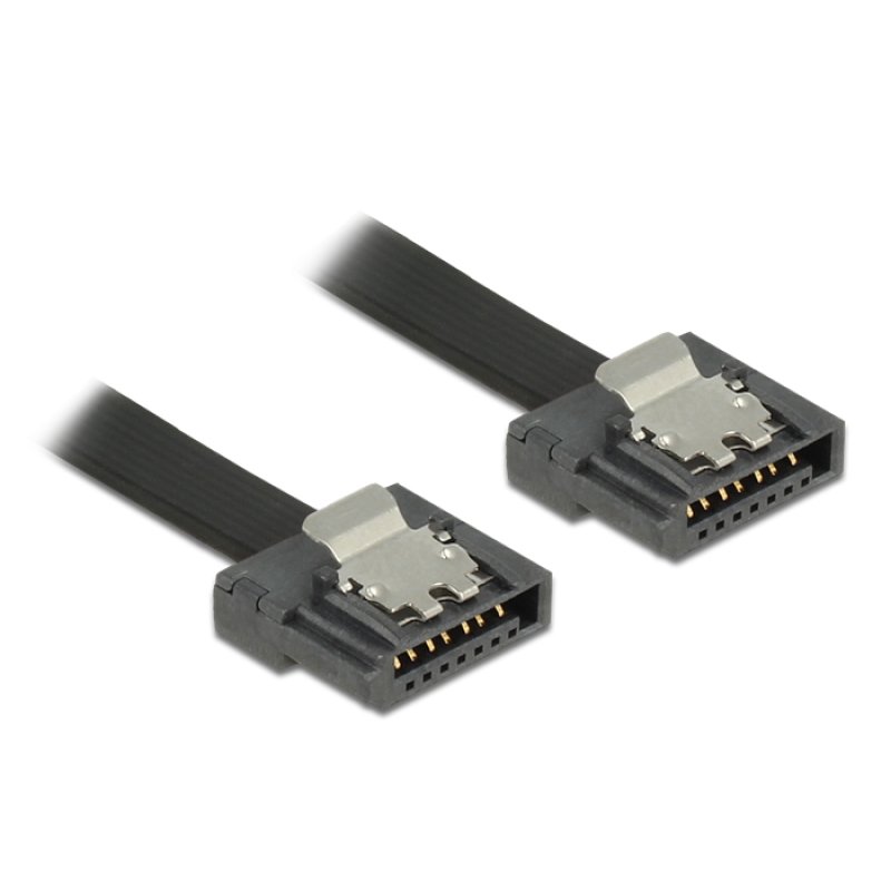 DeLOCK 0.7m SATA III SATA cable SATA 7-pin Black