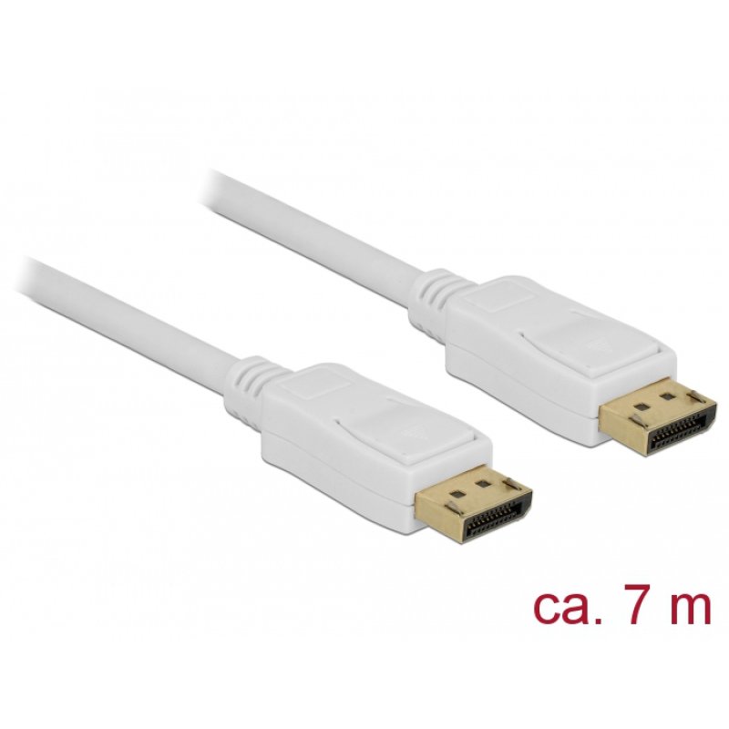Delock Kabel DisplayPort 1.2 Stecker DisplayPort Stecker 4K 60 Hz 7 m