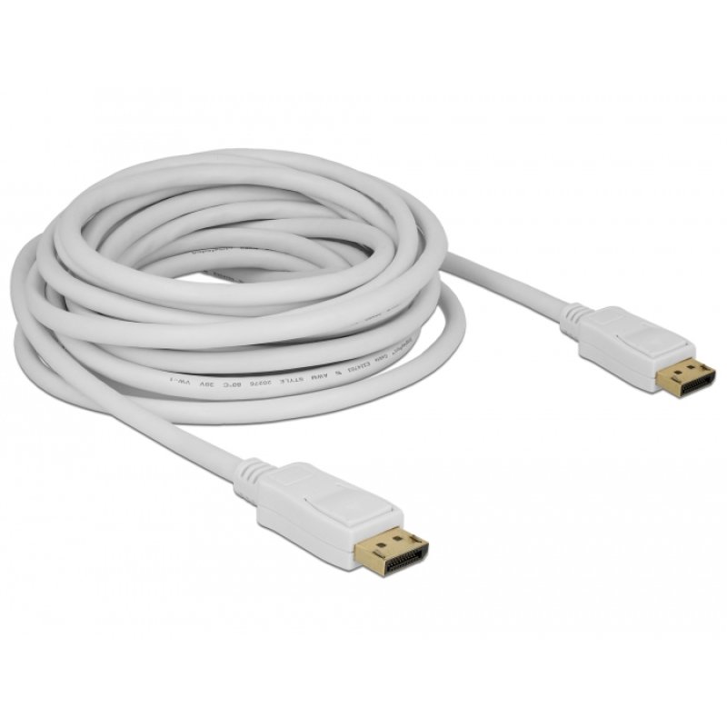 DeLOCK 84861 câble DisplayPort 7 m Blanc