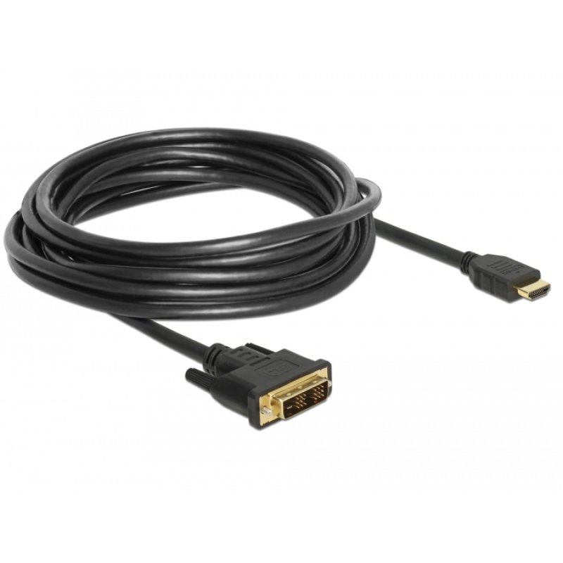 Delock HDMI zu DVI 18 1 Kabel bidirektional 5 m