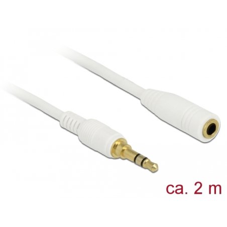 DeLOCK 85579 câble audio 2 m 3,5mm Blanc