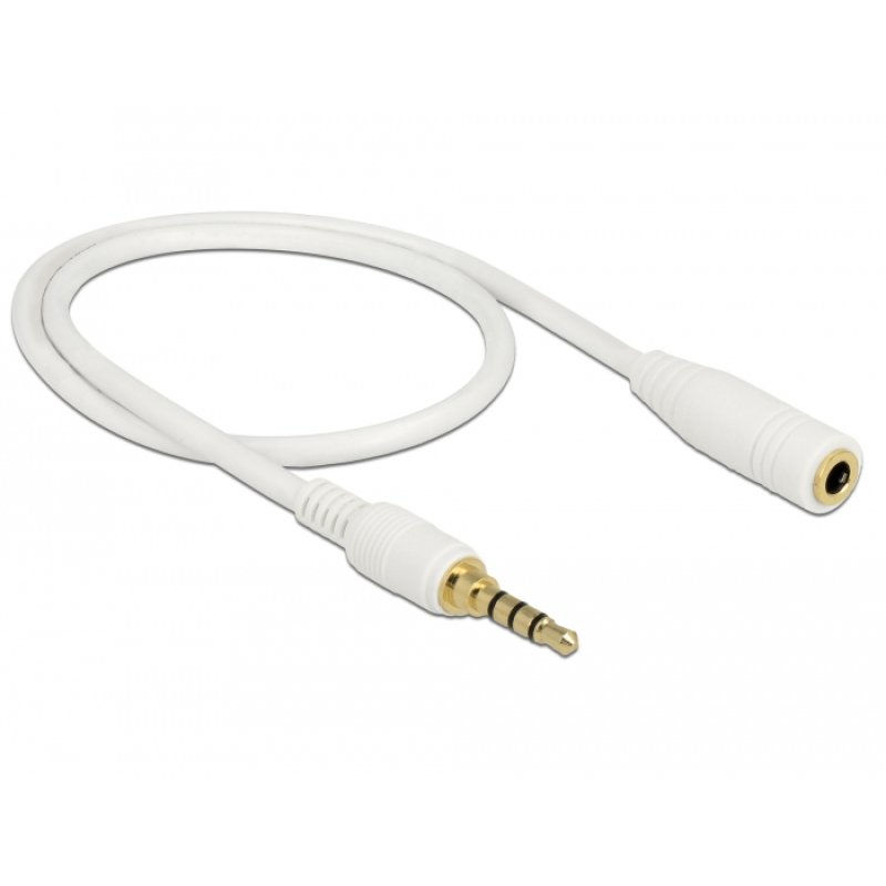 DeLOCK 85628 câble audio 0,5 m 3,5mm Blanc