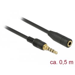 DeLOCK 85627 câble audio 0,5 m 3,5mm Noir