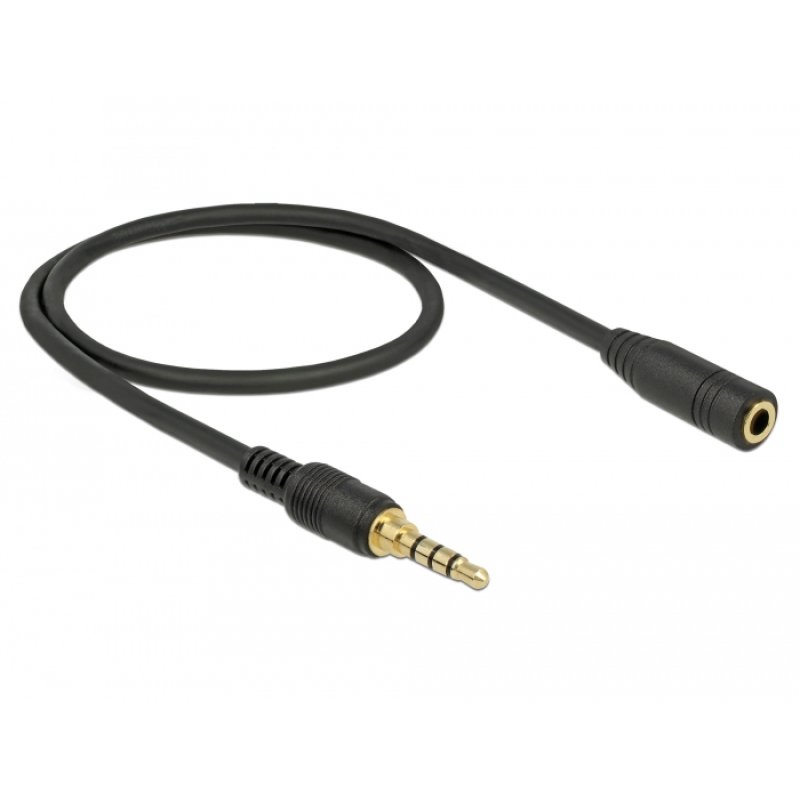 DeLOCK 85627 audio cable 0.5 m 3.5mm Black