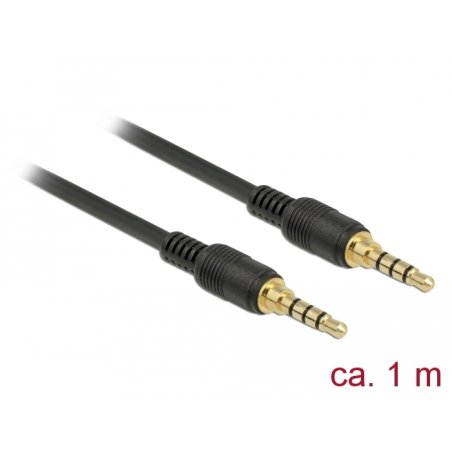 DeLOCK 85595 audio cable 1 m 3.5mm Black