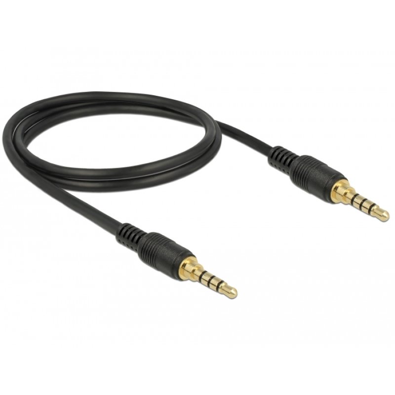 DeLOCK 85595 audio cable 1 m 3.5mm Black