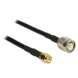 Delock Antennenkabel TNC Stecker SMA Stecker CFD200 10 m low loss