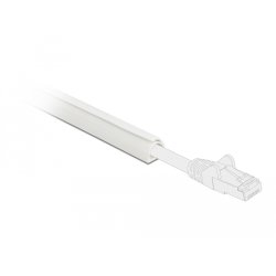 DeLOCK Cable Duct Mini self-closing self-adhesive 12 x 12 mm - length 1 m white
