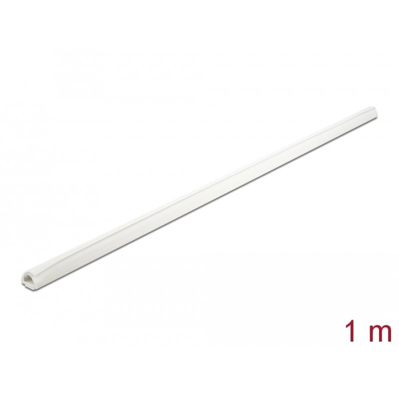 Delock Kabelkanal Mini selbstschließend selbstklebend 12 x 12 mm - Länge 1 m weiß