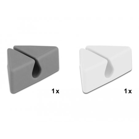 DeLOCK Cable Holder triangle Set 2 pieces