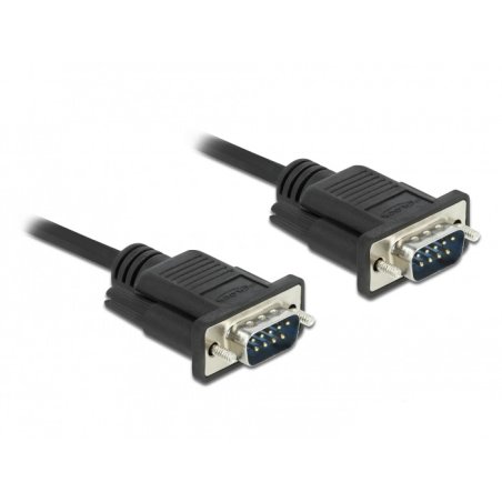 DeLOCK Serial Cable RS-232 D-Sub9 male to male with narrow plug housing 0.5 m