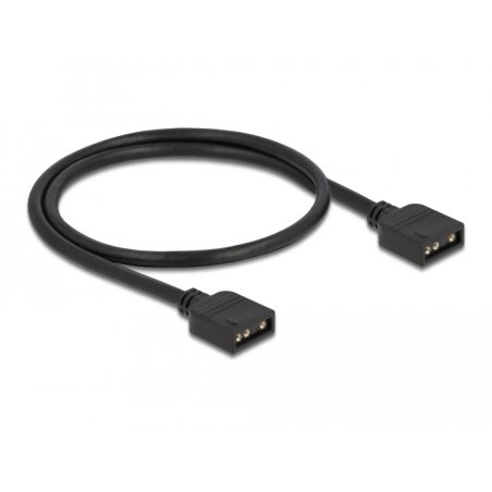 DeLOCK Cable de connexion RGB, 3 broches pour éclairage LED 5V RGB / ARGB, 30 cm