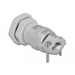 DeLOCK Cable Gland PG9 with strain relief and bending protection grey