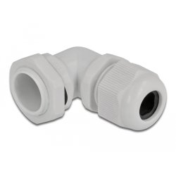 DeLOCK Presse-étoupe PG13,5 angulé 90° gris