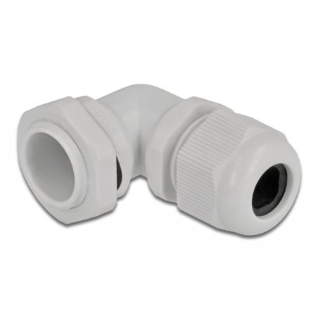 DeLOCK Cable Gland 90° angled PG13.5 grey