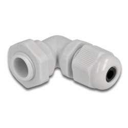 DeLOCK Presse-étoupe PG7 angulé 90° gris