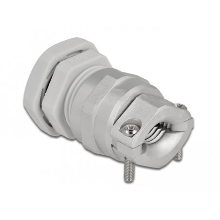 DeLOCK Cable Gland PG13.5 with strain relief and bending protection grey