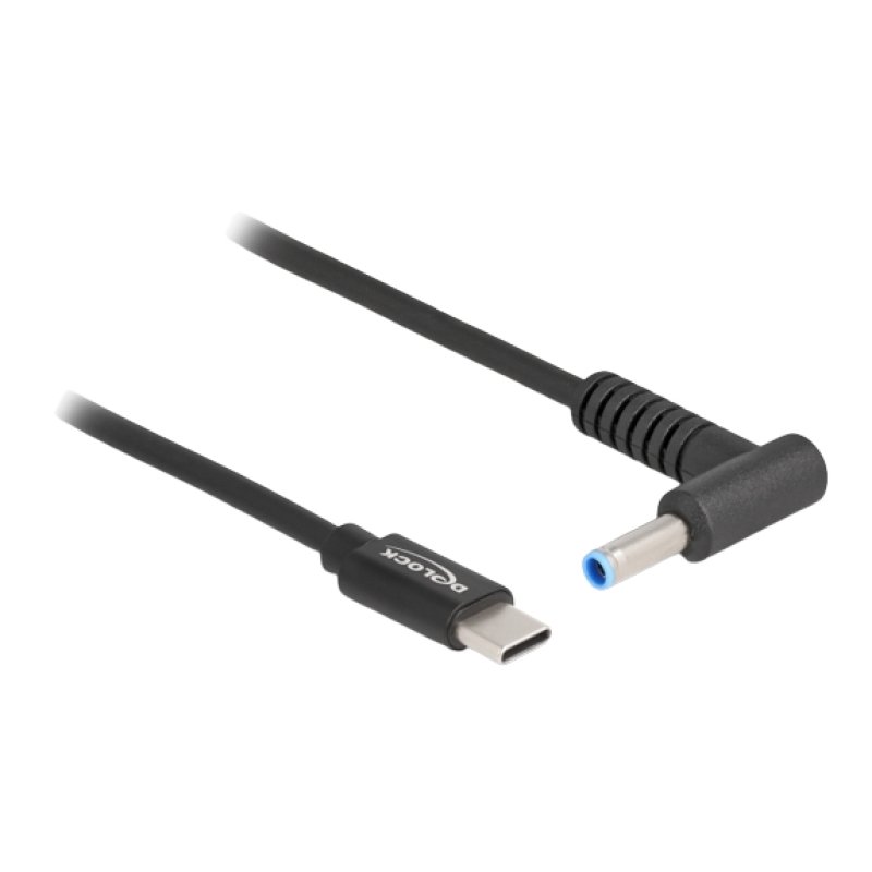 DeLOCK Câble de chargement de laptop USB Type-C mâle à HP 4,5 x 3,0 mm mâle