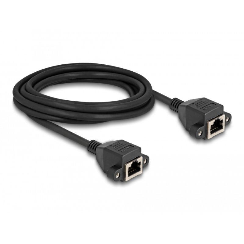DeLOCK RJ50 Extension Cable female to female S/FTP 5 m black