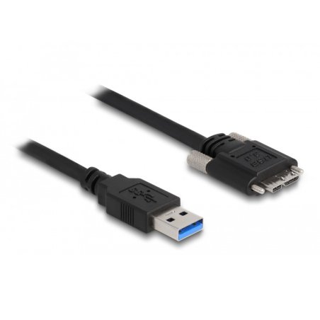 DeLOCK Cable USB 3.0 Type-A male to Type Micro-B male with screws 2 m