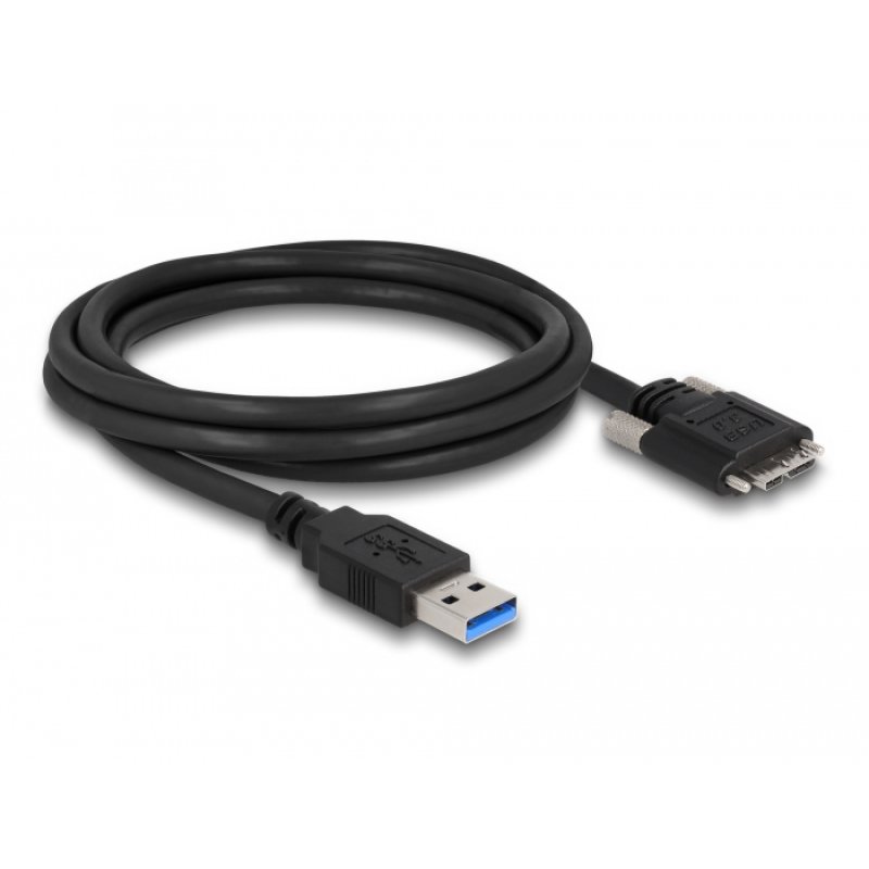 DeLOCK Cable USB 3.0 Type-A male to Type Micro-B male with screws 2 m