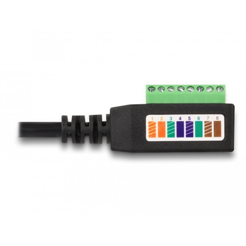 DeLOCK RJ45 Cable Cat.5e jack to Terminal Block Adapter 21.5 cm