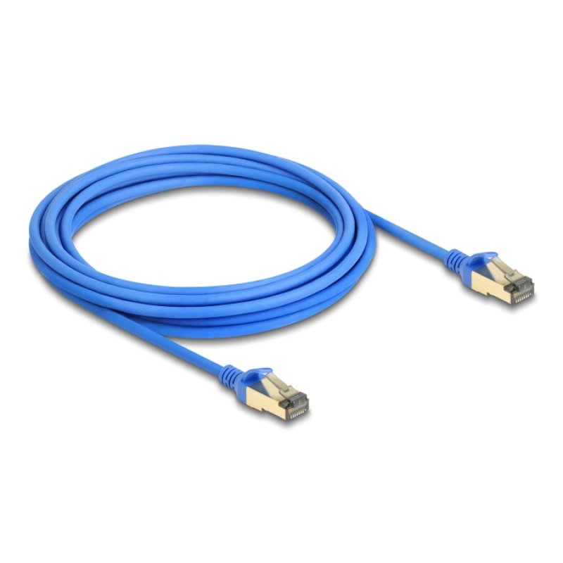 Delock RJ45 Netzwerkkabel Cat.8.1 F/FTP Slim 5 m blau