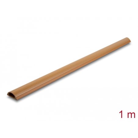 Delock Kabelkanal selbstklebend 30 x 11 mm - Länge 1 m Holzoptik