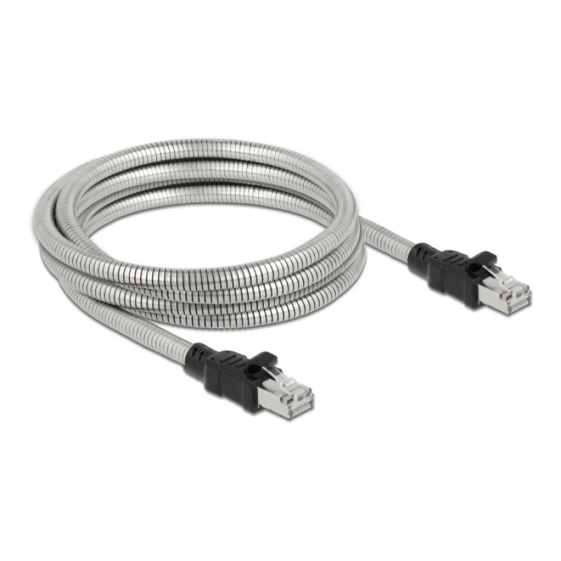 DeLOCK Câble RJ45 Cat.6A U/FTP avec enveloppe métallique, 5 m