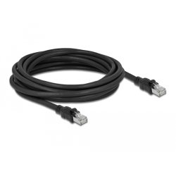 DeLOCK Câble de réseau RJ45 Cat.6A F/UTP avec blindage métallique interne, 5 m