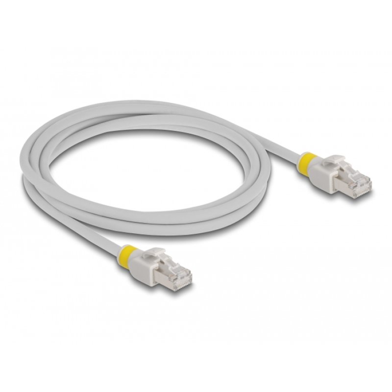 Delock Netzwerkkabel RJ45 Cat.6A S/FTP mit farbigen Clips 2 m
