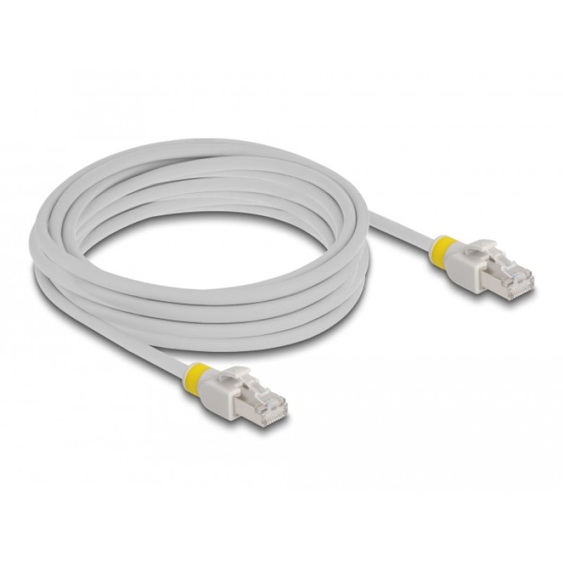 Delock Netzwerkkabel RJ45 Cat.6A S/FTP mit farbigen Clips 5 m