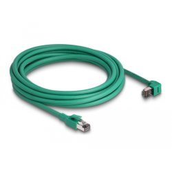 Delock RJ45 Netzwerkkabel PROFINET SF/UTP 90° gewinkelt 5 m grün