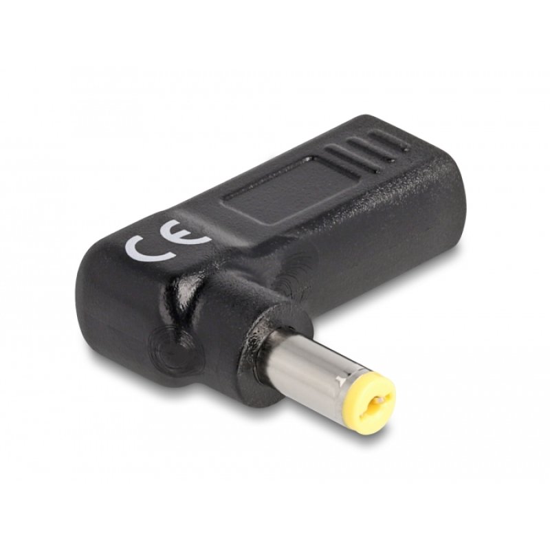 Delock Adapter für Notebook Ladekabel USB Type-C™ Buchse zu Acer 5,5 x 1,7 mm Stecker 90° gewinkelt