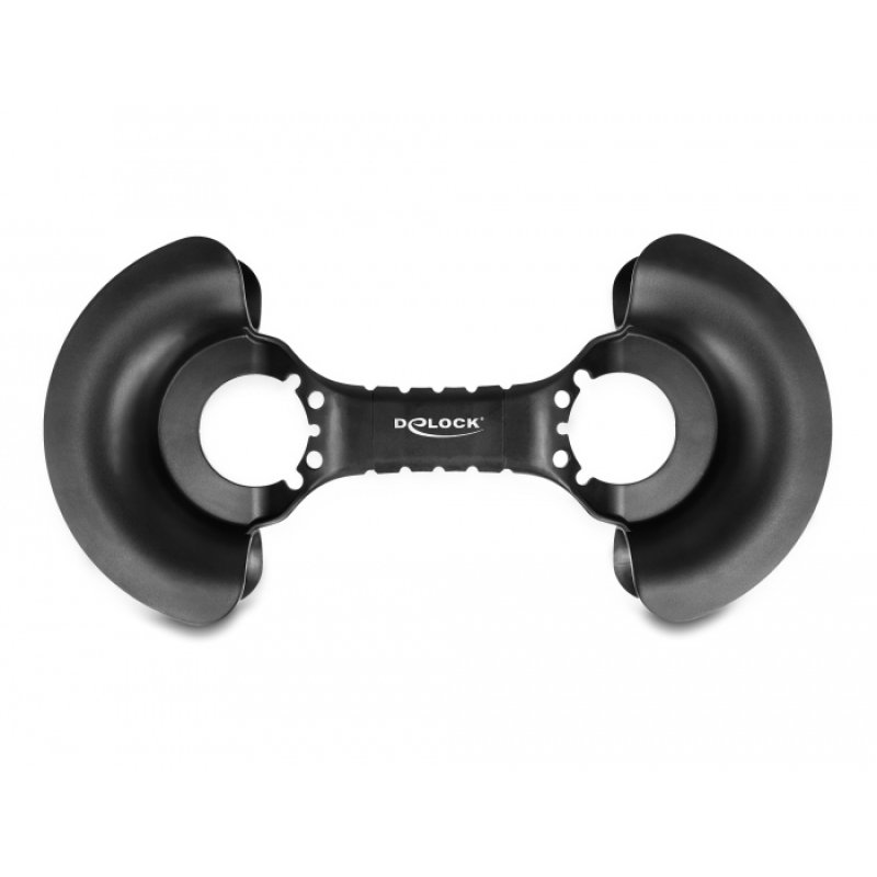 DeLOCK Enrouleur de câble 375 x 170 mm, noir