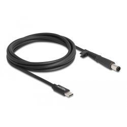 Delock Notebook Ladekabel USB Type-C™ Stecker zu HP 7,4 x 5,0 mm Stecker